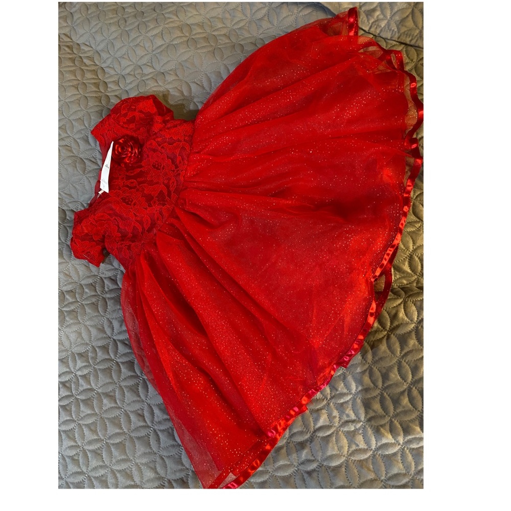 Red dress for 24 months old baby girl